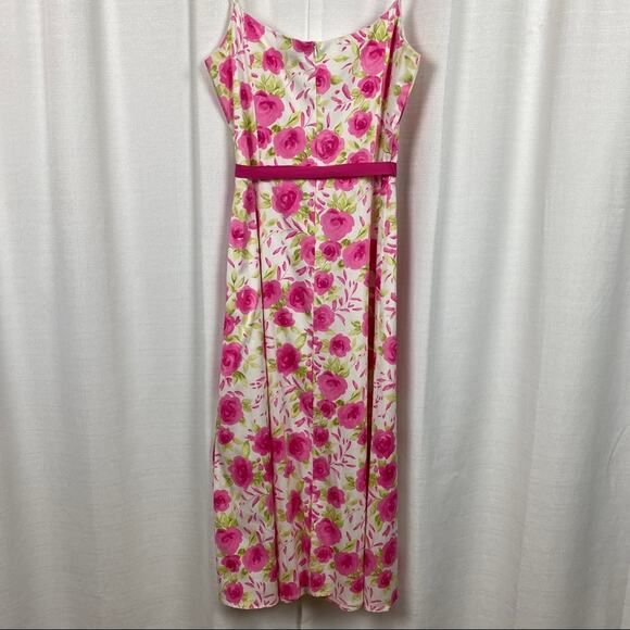 Coldwater Creek Pink Floral Midi Length Sundress Sz.12 NWT - Picture 8 of 15